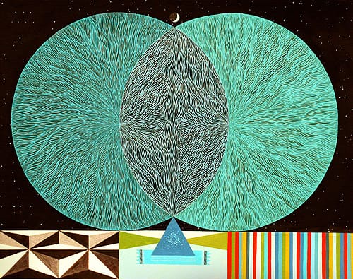 Double Conscience: Left, We Can Save It; Right, We’re Fucked, Live for the Moment; Center, We’re Okay by Mark Warren Jacques