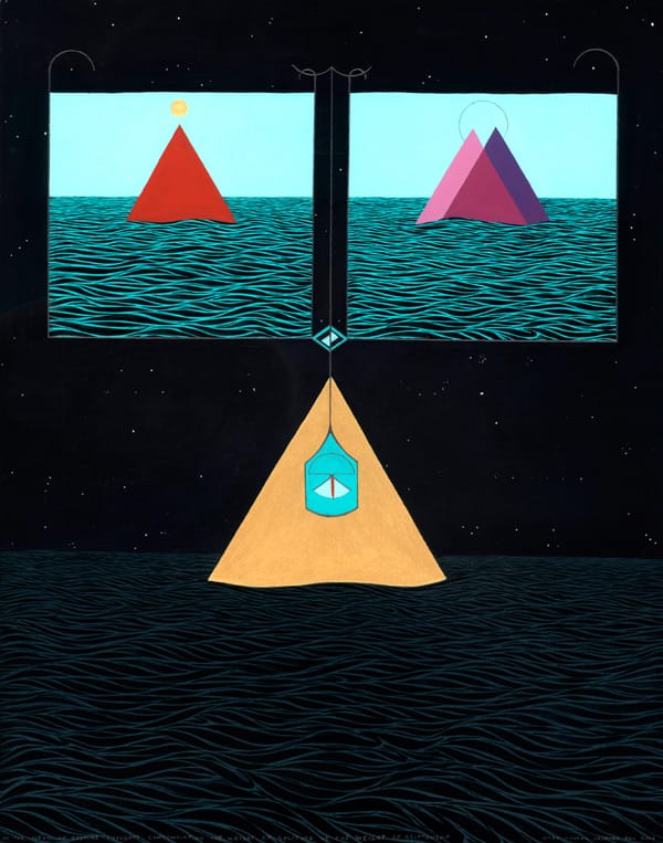 In the Bedtime Ocean of Thought, Contemplating the Weight of Solitude Vs. the Weight of Relationship by Mark Warren Jacques