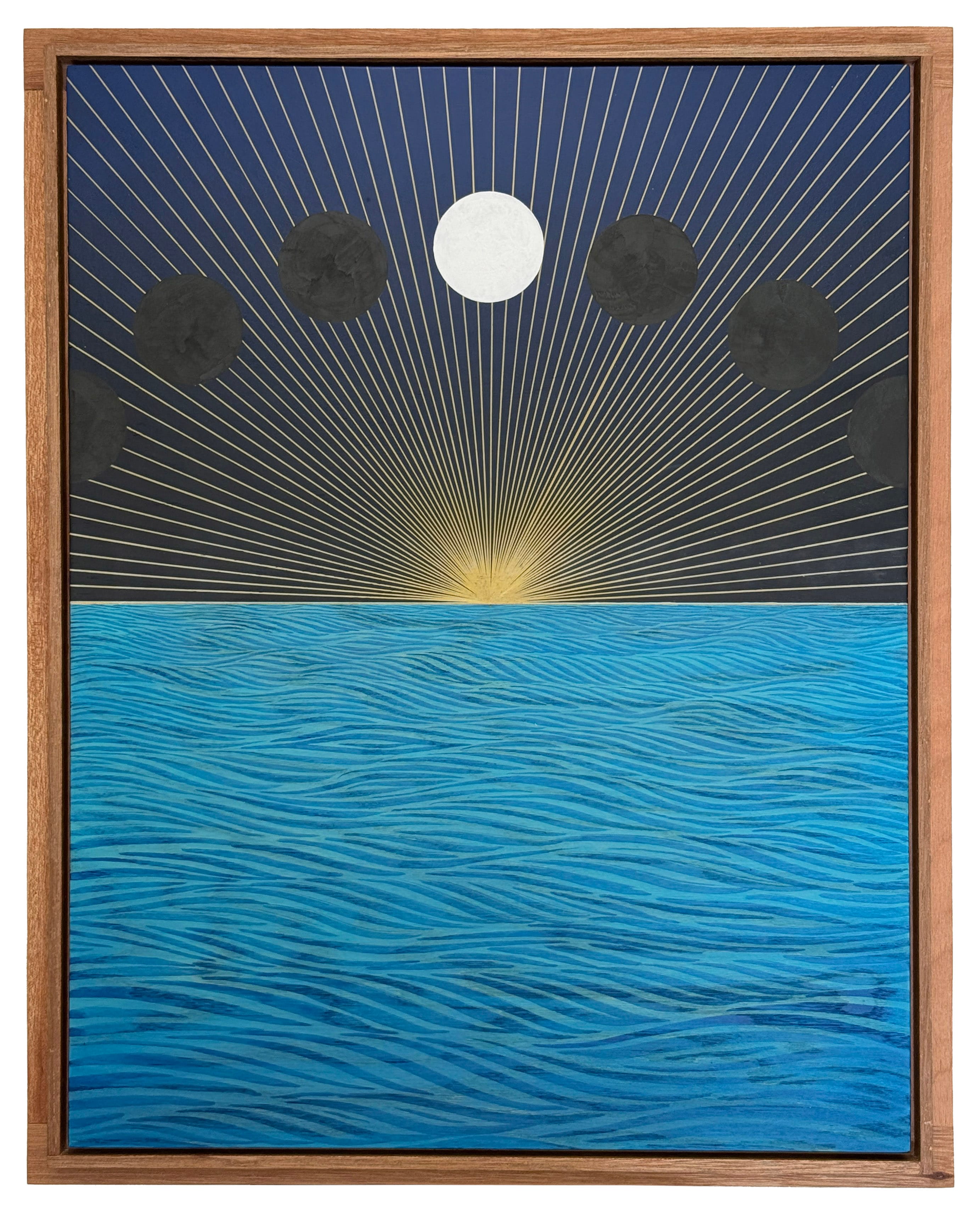 The Moon Teaches Orbit Patient Repeating And When We Learn It Begins Again by Mark Warren Jacques