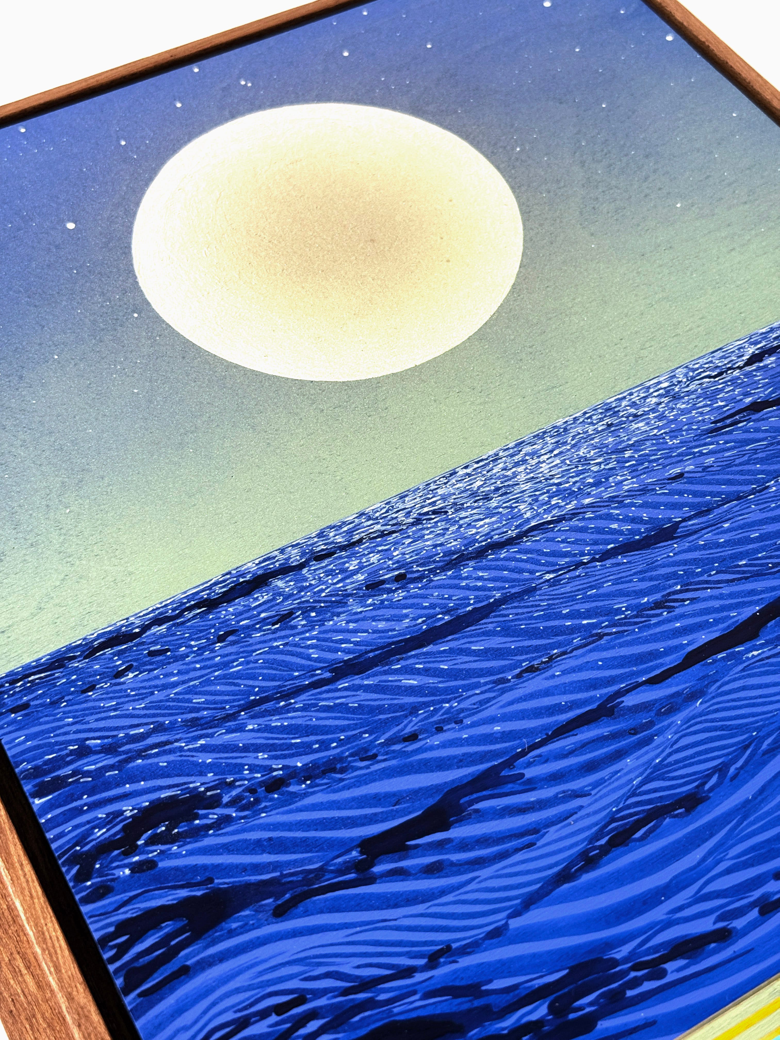 The Sky Opens The Moon a Pearl Floating There Reminding Us We Belong to This Vastness by Mark Warren Jacques