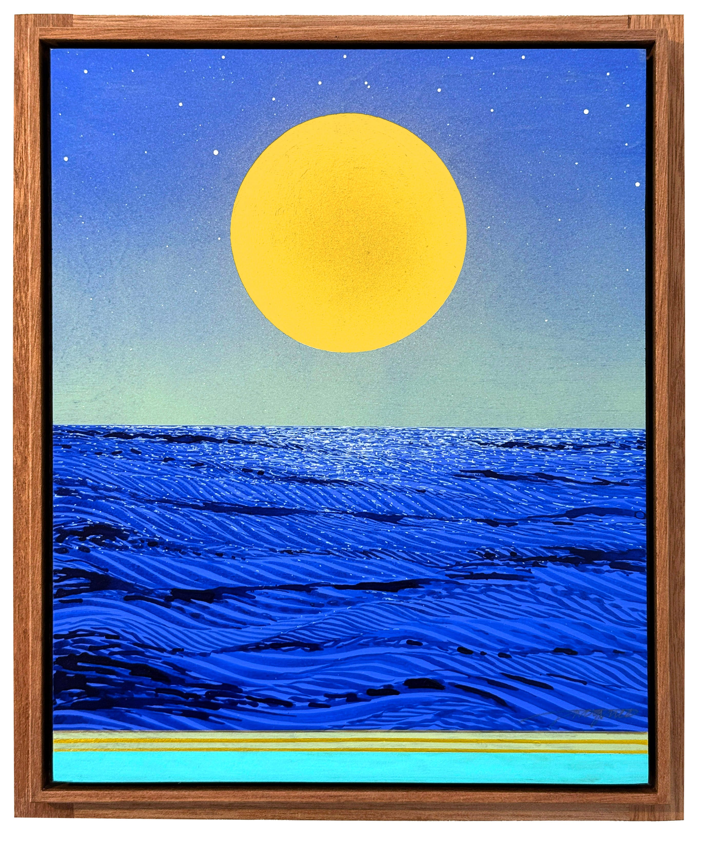 The Sky Opens The Moon a Pearl Floating There Reminding Us We Belong to This Vastness by Mark Warren Jacques